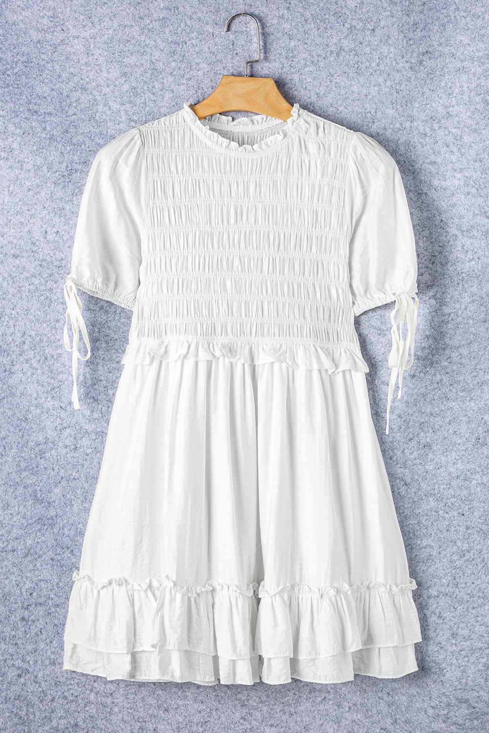"Luna" White Mini Dress