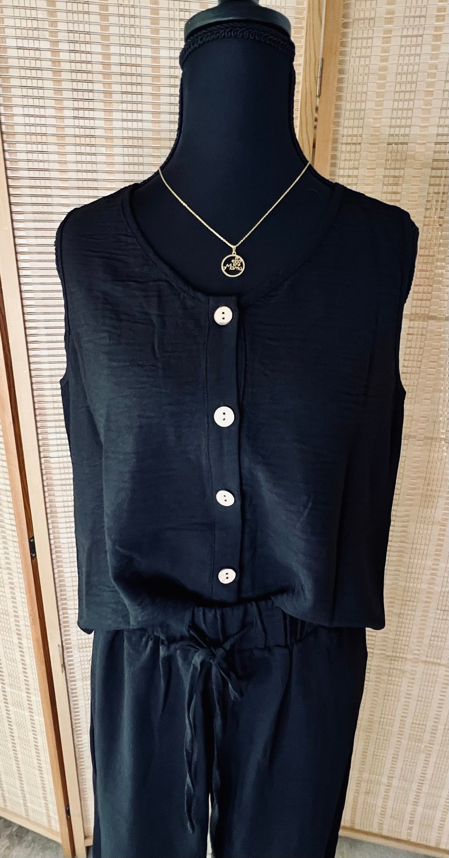 The “Que Cute” 2pcs Set Wide Leg With Drawstring Vest