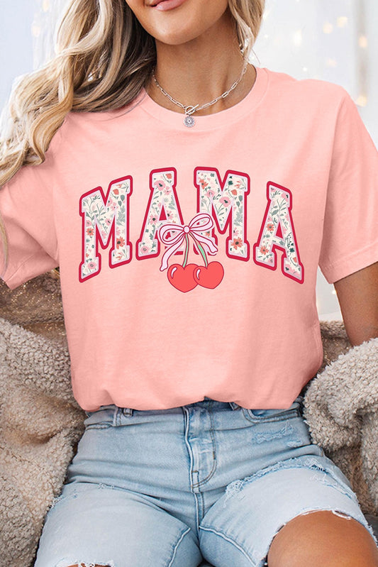 Cherry Bow Mamá T-Shirt