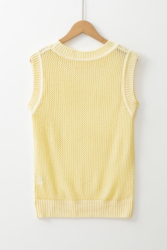 The Lemon Loop Knit Vest