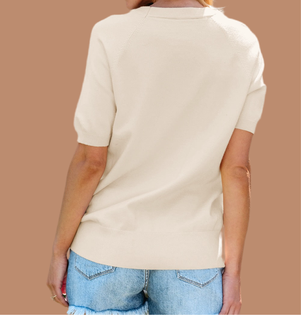 "Betty" Blossom knit top