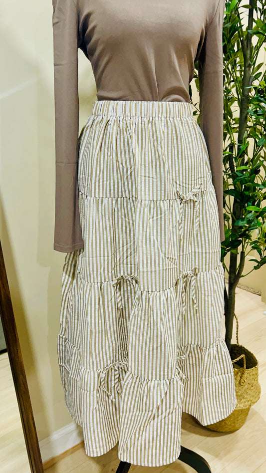 Coquette Bow Maxi Skirt