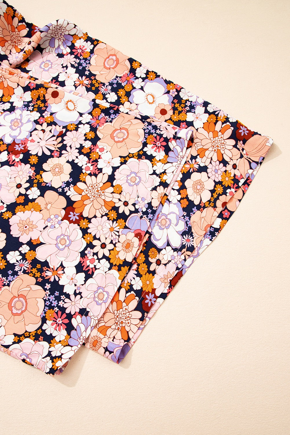 "Emily" Floral Print Smocked High Waist Jumpsuit