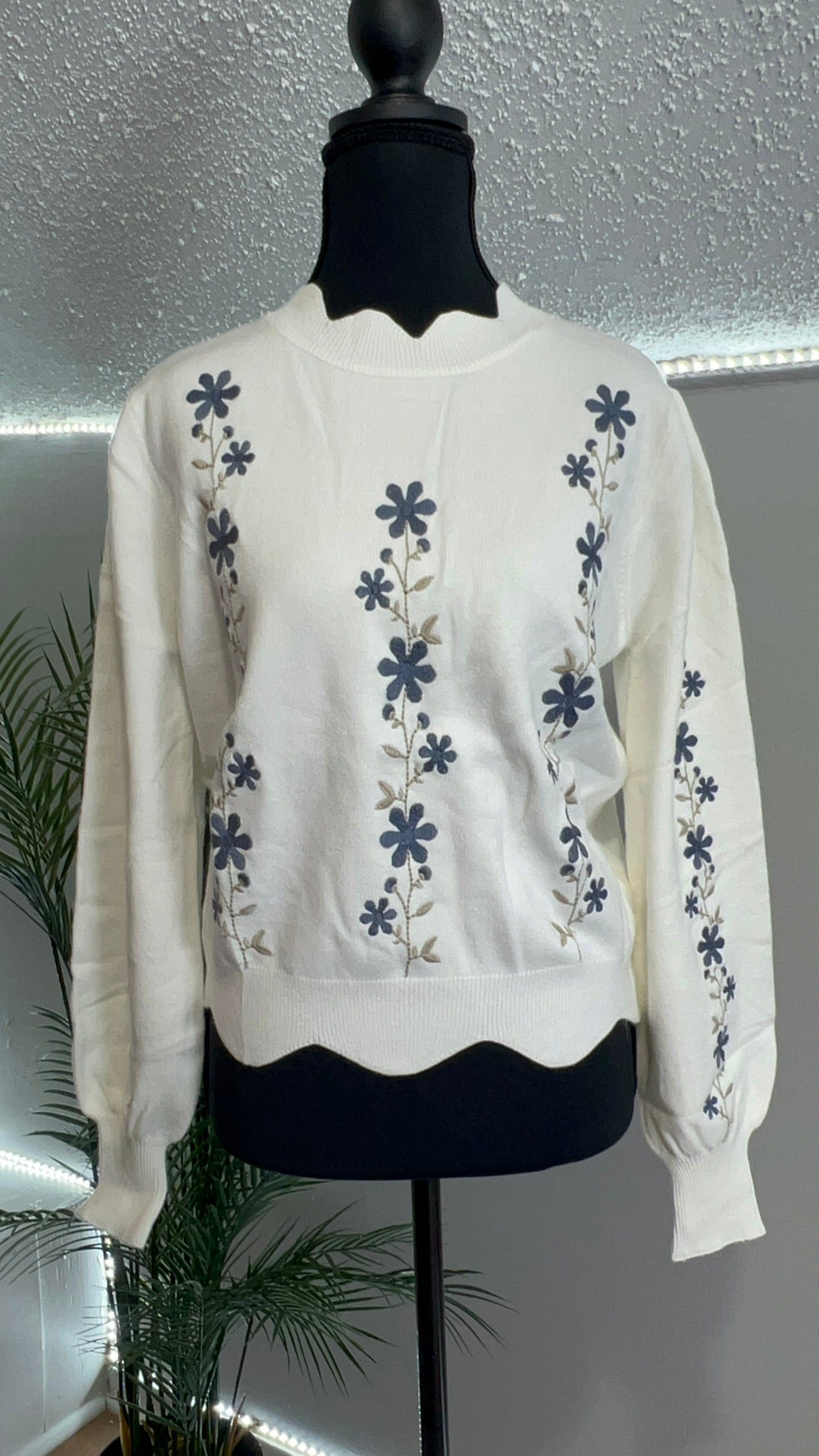 Mary-Floral Sweat-tee
