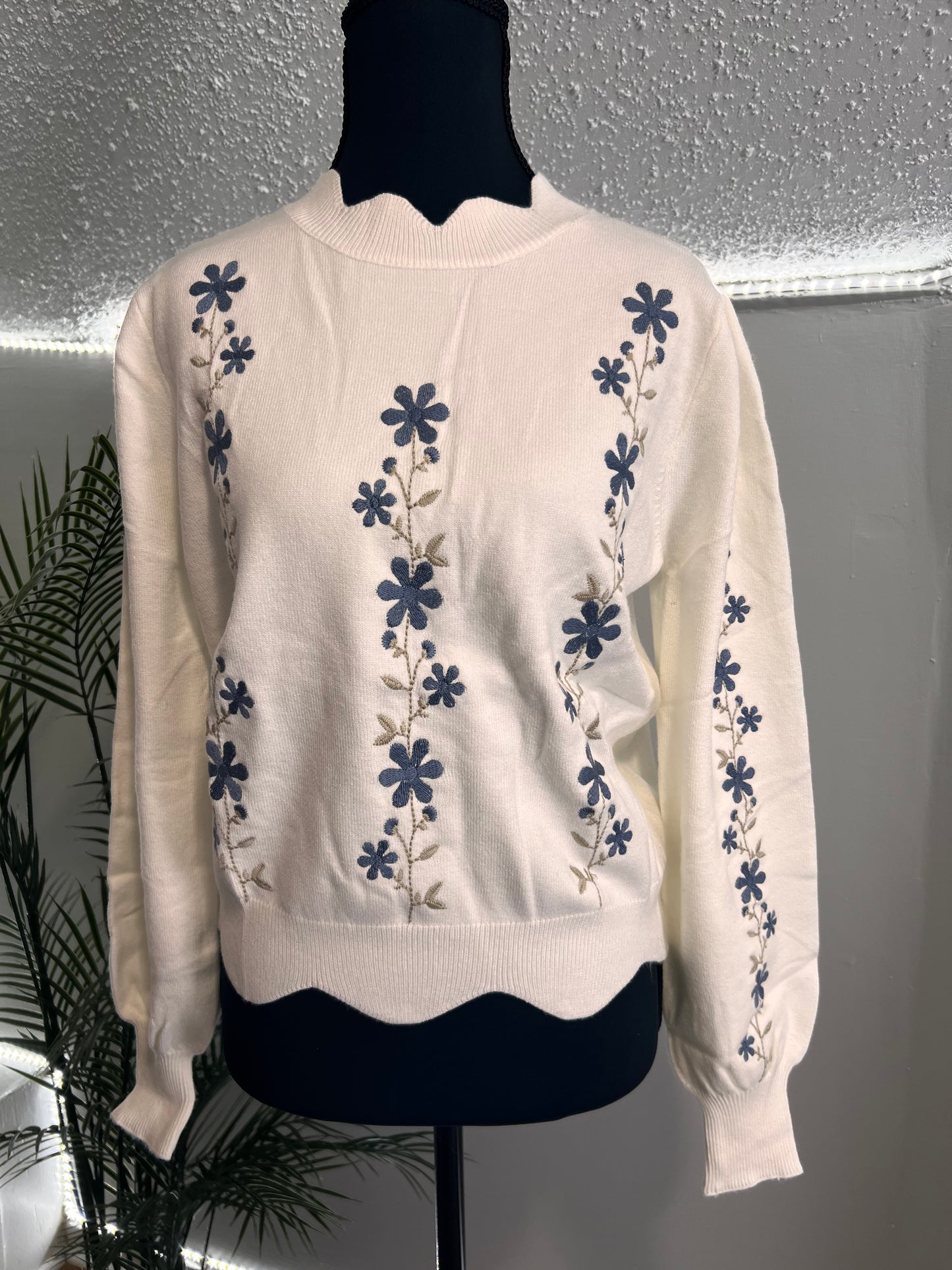 Mary-Floral Sweat-tee