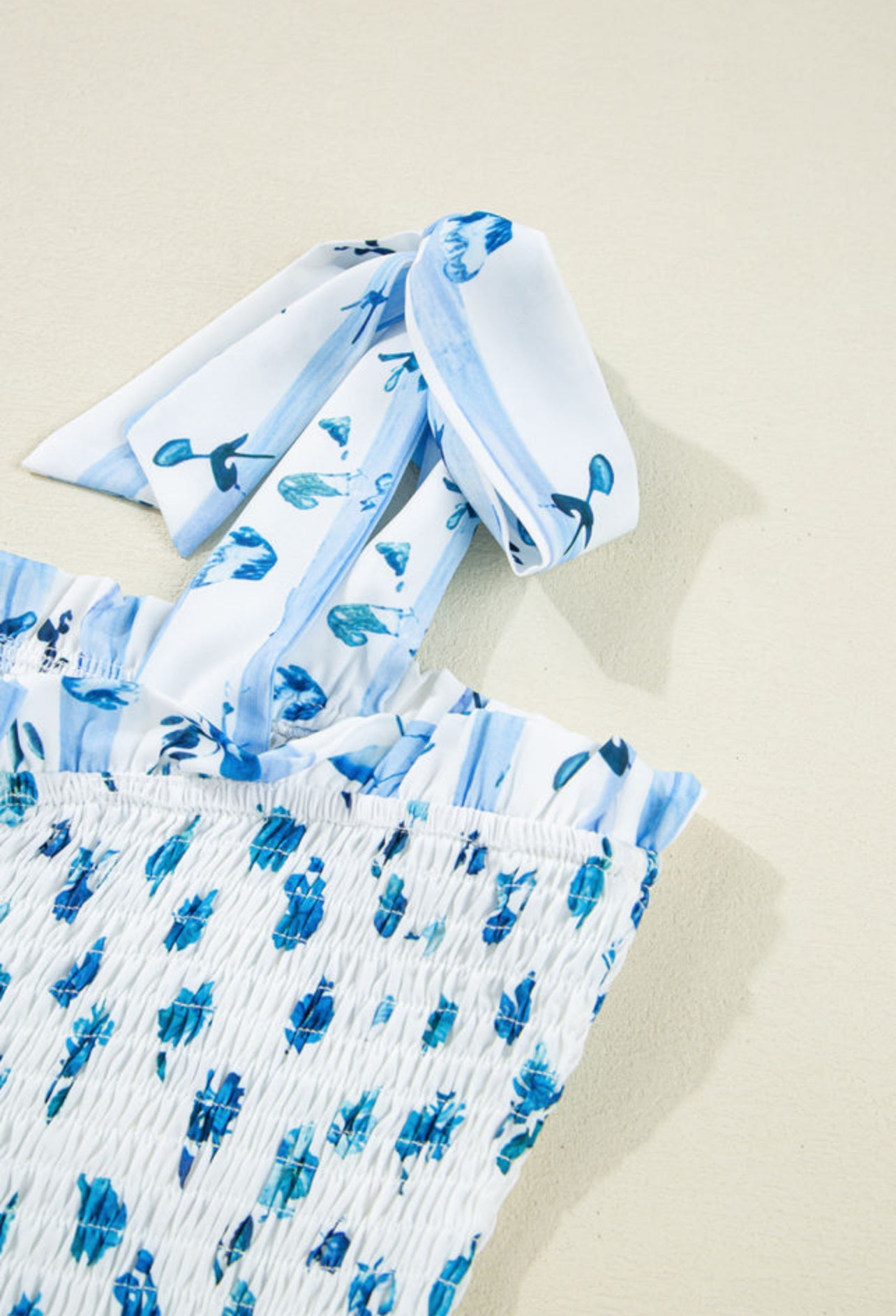 Sky Blue Tied Straps Maxi Dress