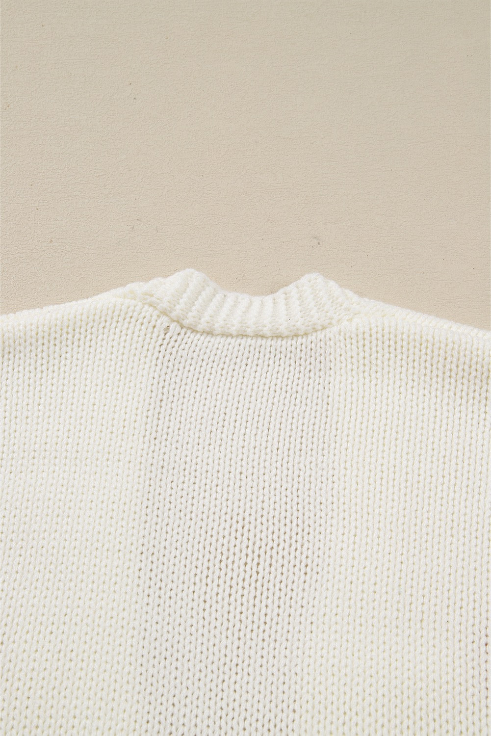 “Pumpkin” White Midi Cardigan