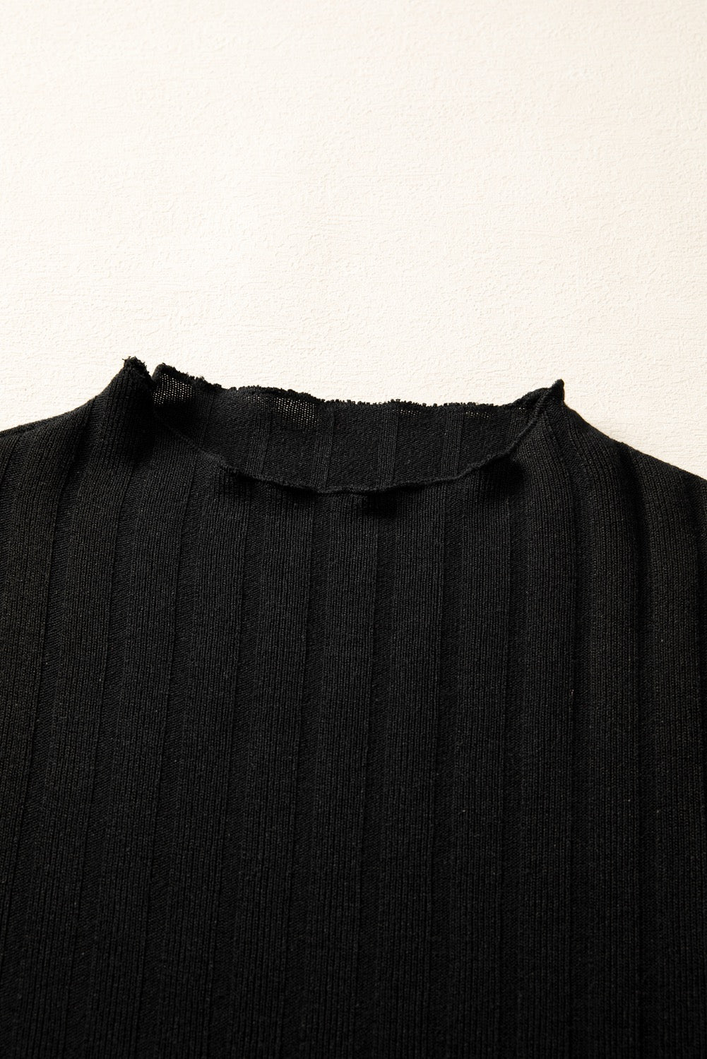 “Ruth”-Dark Bloom Ribbed Mini Dress